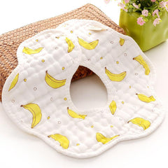 6-pack Adorable Cotton Baby Bibs