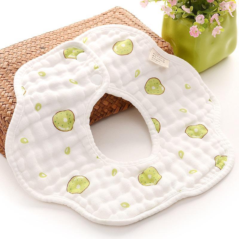 6-pack Adorable Cotton Baby Bibs