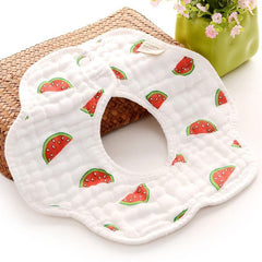 6-pack Adorable Cotton Baby Bibs