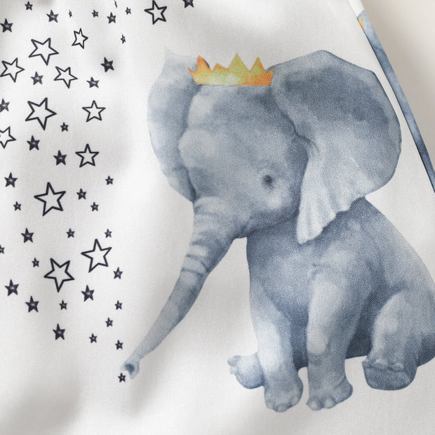 Sweet Elephant Printed Baby Dress