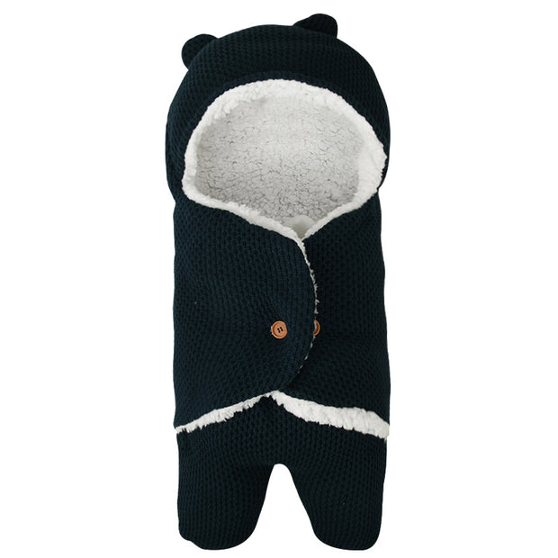 Cute Wrap Swaddle Blanket Knit Newborn Baby Sleeping Bag