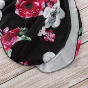 NewBorn Floral Print  Pajamas with Headband