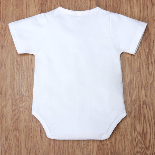 “Grandpa's Little Girl” Birds Printed Baby Girl Romper