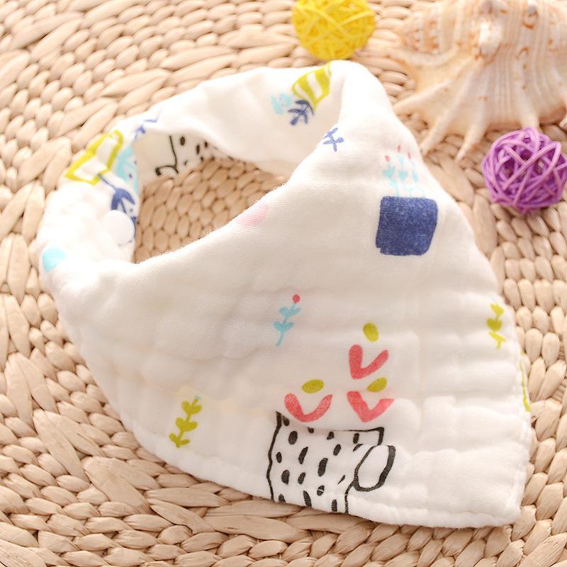 6-pack Adorable Cotton Baby Bibs