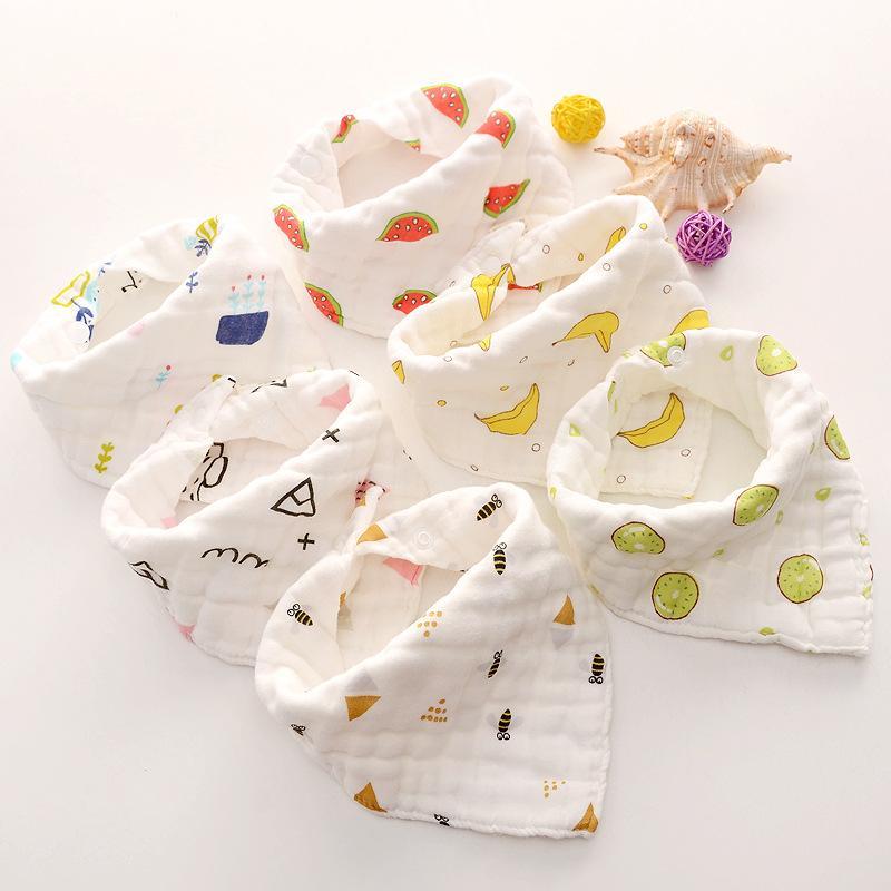 6-pack Adorable Cotton Baby Bibs