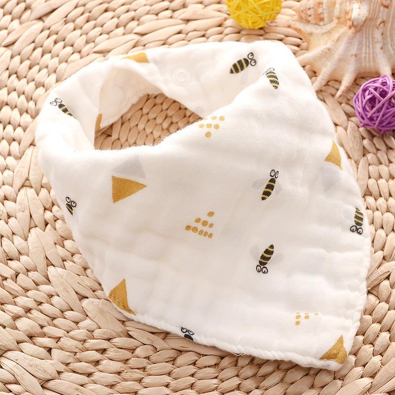 6-pack Adorable Cotton Baby Bibs