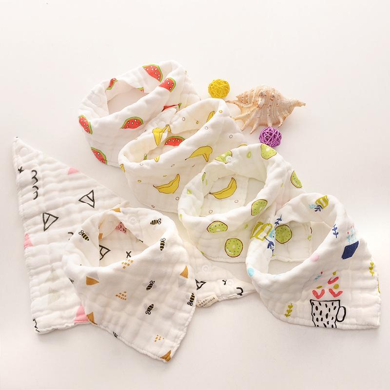 6-pack Adorable Cotton Baby Bibs