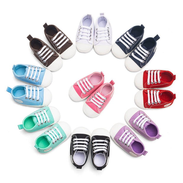 Baby Boy Girl “ Baby ” Letter Printed Anti-slip Canvas Shoes