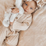 Lovely Solid Color Baby Long Sleeve Jumpsuit