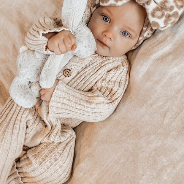 Lovely Solid Color Baby Long Sleeve Jumpsuit