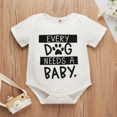 "Every Dog Needs A Baby"Lovely Baby Romper