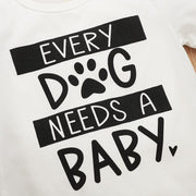 "Every Dog Needs A Baby"Lovely Baby Romper