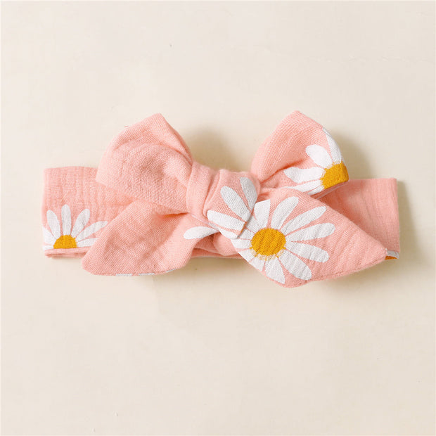 2PCS Pretty Sunflower Printed Sleeveless Baby Girl Romper