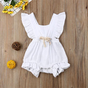 Vintage Baby Girls Ruffle Romper
