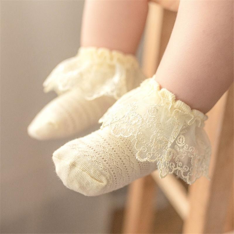 Baby Girl Lace Ruffle Socks