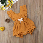 Vintage Baby Girls Ruffle Romper