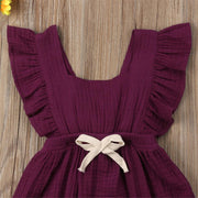 Vintage Baby Girls Ruffle Romper