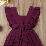 Vintage Baby Girls Ruffle Romper
