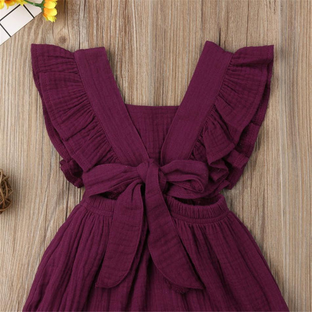 Vintage Baby Girls Ruffle Romper