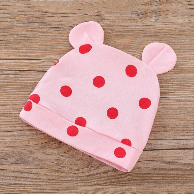 Giraffe Print Romper & Polka Dot Pant with Hat