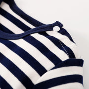 Striped Penguin Print Jumpsuit and Hat