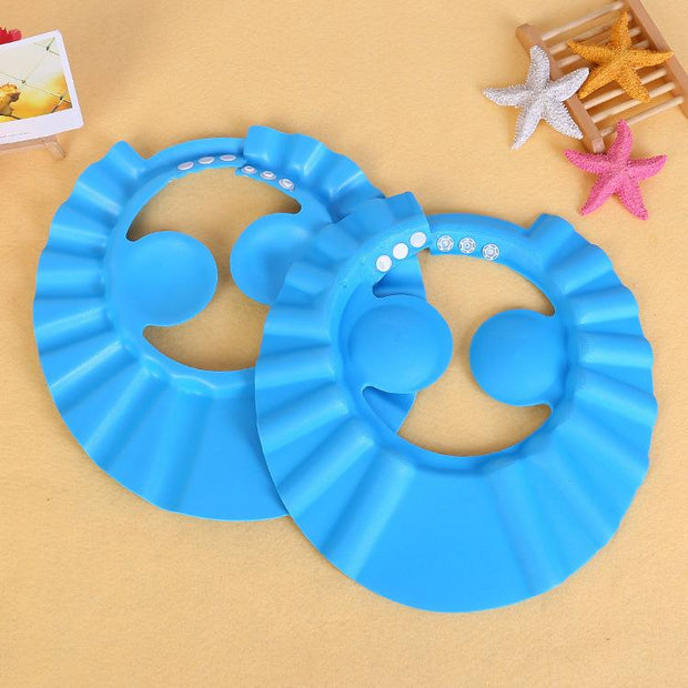 1PC Baby Adjustable Bathing Bath Protect Ears Shampoo Shower Cap