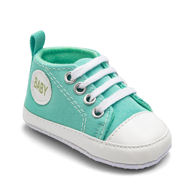 Baby Boy Girl “ Baby ” Letter Printed Anti-slip Canvas Shoes