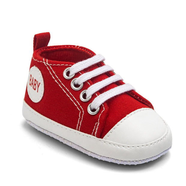 Baby Boy Girl “ Baby ” Letter Printed Anti-slip Canvas Shoes