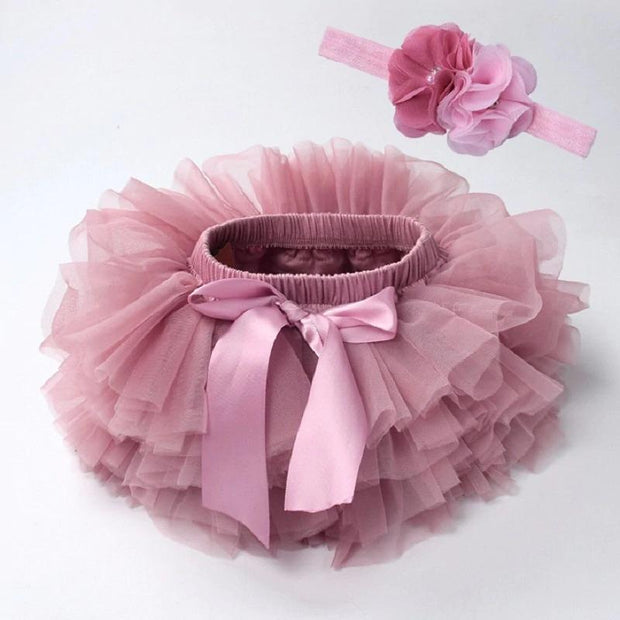 Newborn Photography Tutu Skirt Headband-Pink