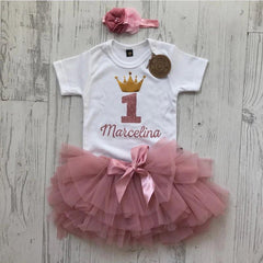 Jupe Tutu pour photographie de nouveau-né, bandeau, rose