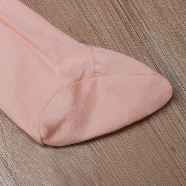 Lovely Solid Color Long Sleeve Baby Jumpsuit