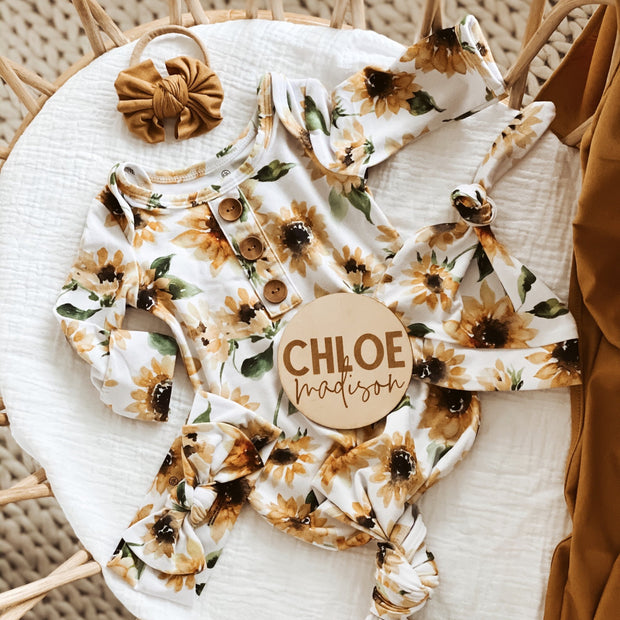 Cute NewBorn Sunflower Printed Baby Sleeping Bag Set