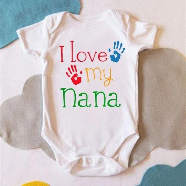 "I Love My Nana" Newborn Boys Girls Romper