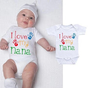 "I Love My Nana" Newborn Boys Girls Romper