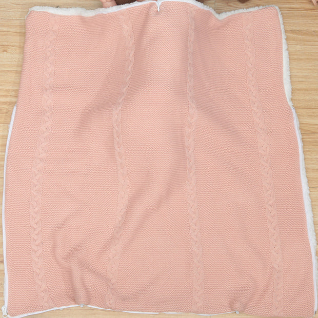 Cute Wrap Swaddle Blanket Knit Newborn Baby Sleeping Bag