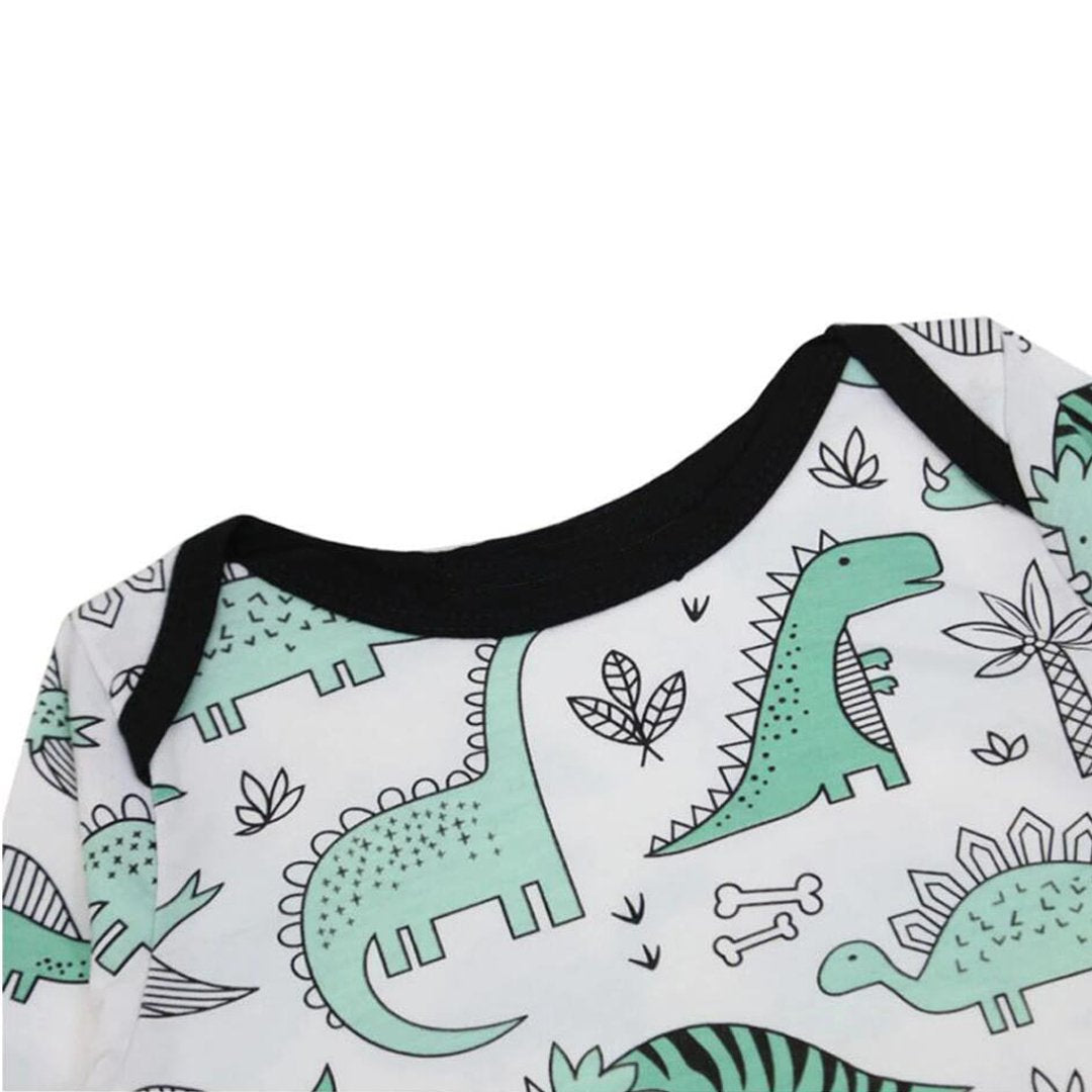 Sac de couchage pour bébé, joli dessin animé imprimé dinosaure, 2 pièces