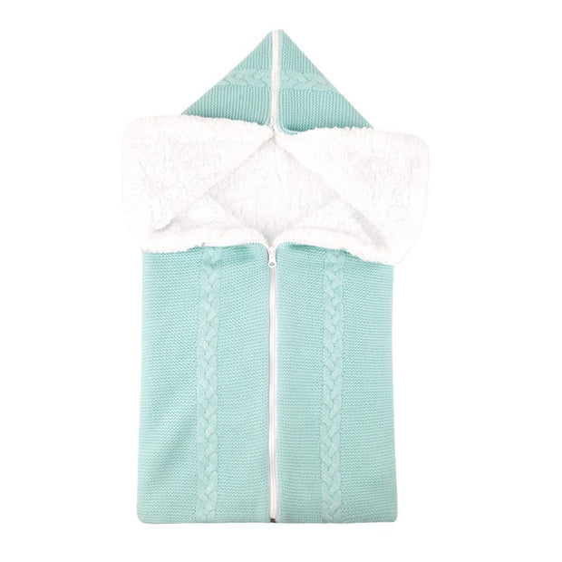 Cute Wrap Swaddle Blanket Knit Newborn Baby Sleeping Bag