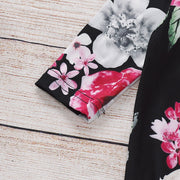 NewBorn Floral Print  Pajamas with Headband