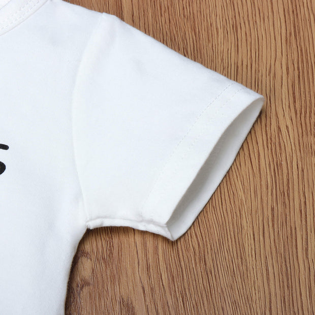 “Grandpa's Little Girl” Birds Printed Baby Girl Romper
