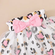3PCS Lovely Leopard Short Sleeve Baby Set