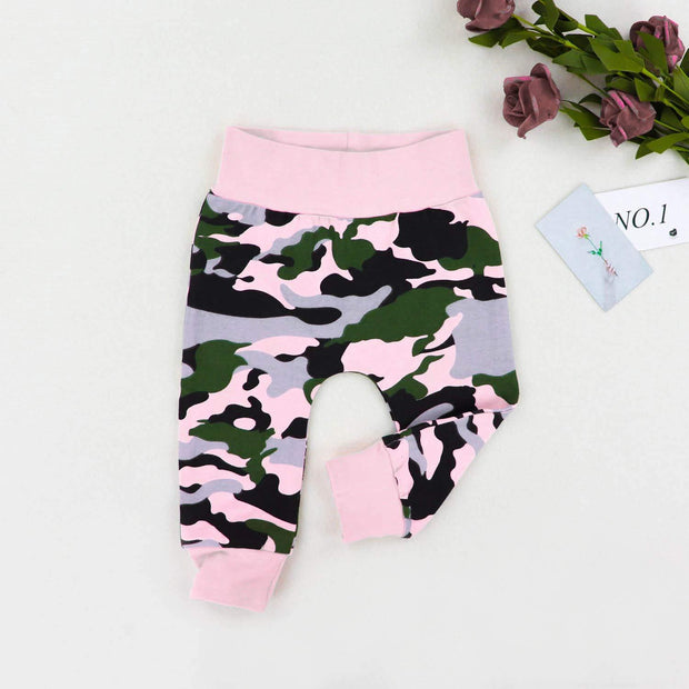 2PCS Baby Girl "Daddy's Bestie" Camouflage Printed Baby Set