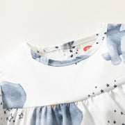Sweet Elephant Printed Baby Dress