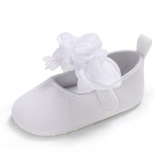 Solid Color 3D Flower Princess Athletic Baby Girl Shoes