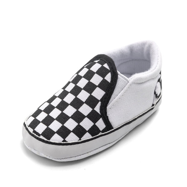 Baby Boy Girl Plaid Anti-slip Canvas Shoes