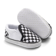 Baby Boy Girl Plaid Anti-slip Canvas Shoes