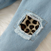 2PCS Cute Leopard Printed Baby Set