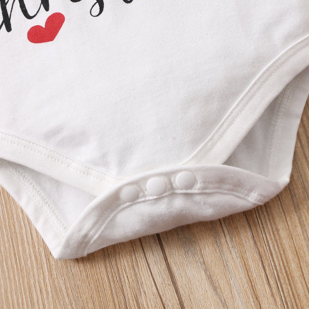 4PCS My 1st Christmas Letter Printed Baby Skirt Set