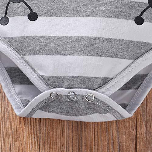 3 peças de conjunto de bebê estampado de peru do papai e da mamãe