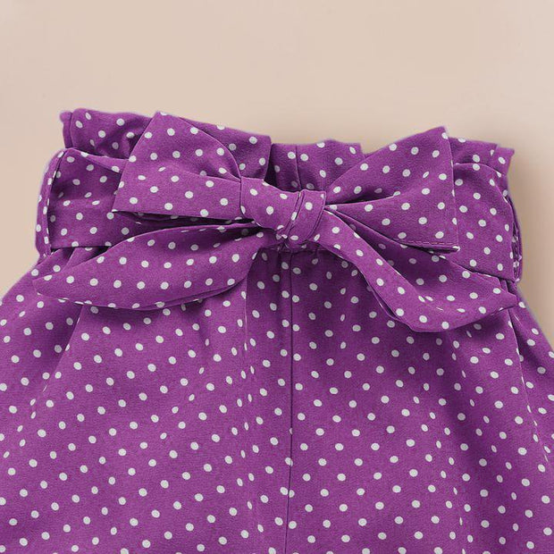 3PCS Isn't She Lovely Polka Dot Printed Baby Set