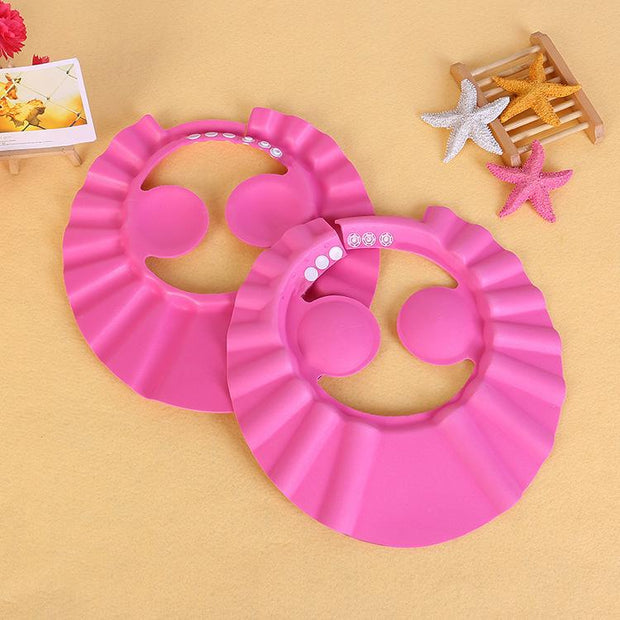 1PC Baby Adjustable Bathing Bath Protect Ears Shampoo Shower Cap